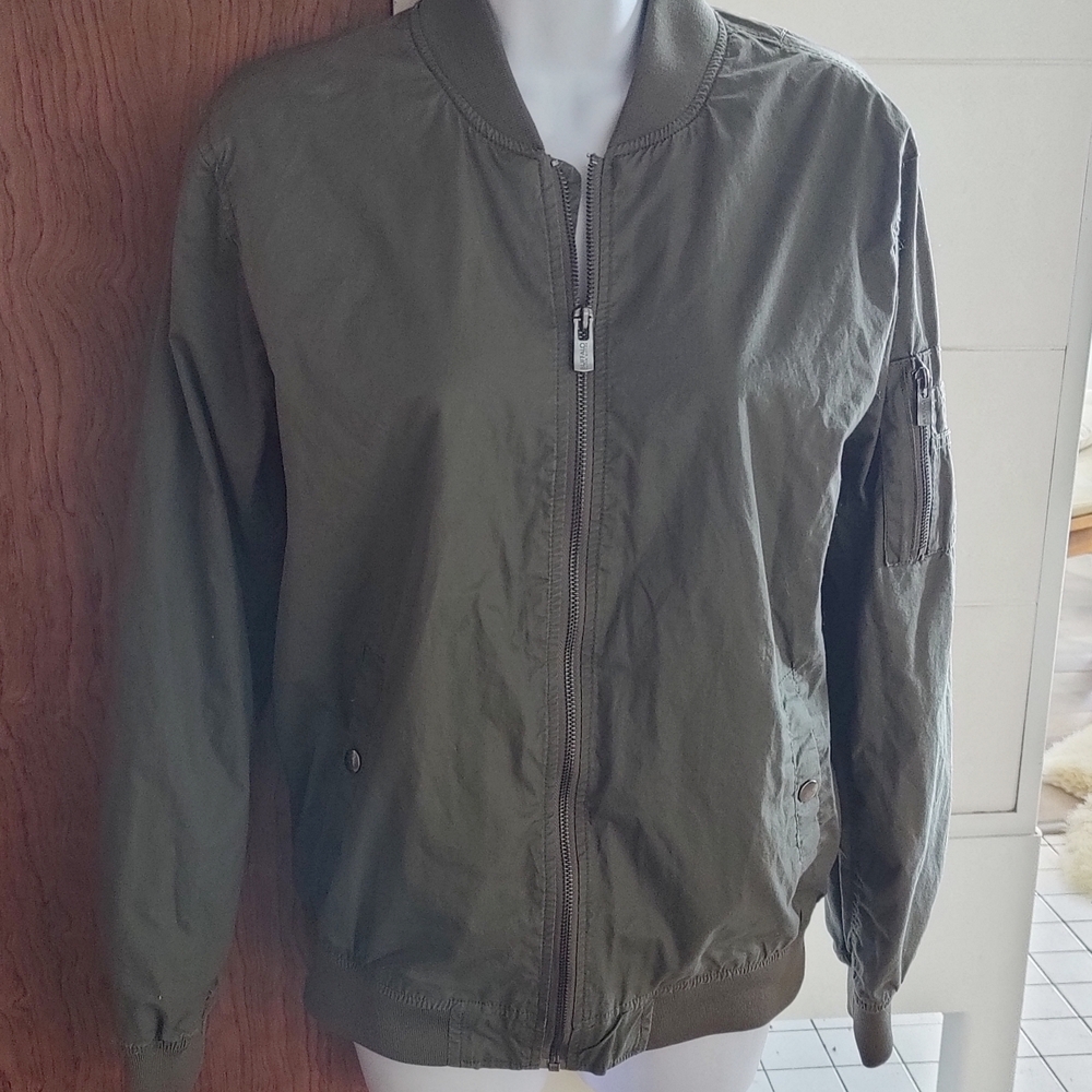 Buffalo David Bitton Olive Green Bomber Jacket S